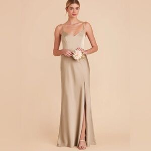 NWT Birdy Grey Jay Matte Champagne Long Maxi Dress